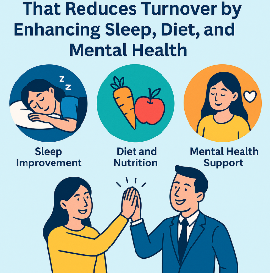 Designing a wellness toolkit that cuts turnover by improving sleep, diet, and mental health